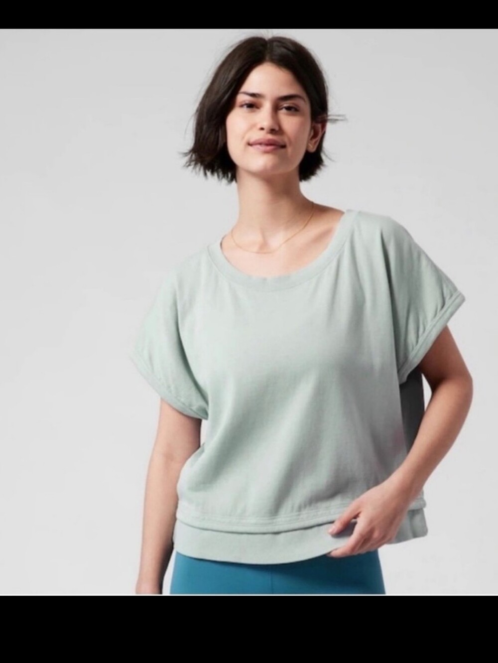 Athleta Sundown Shirred Sweatshirt 3x